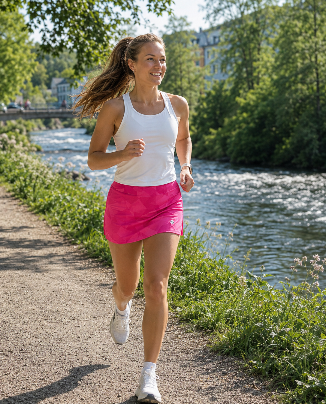 Gym Girl Skirt - Pink Origami Fade
