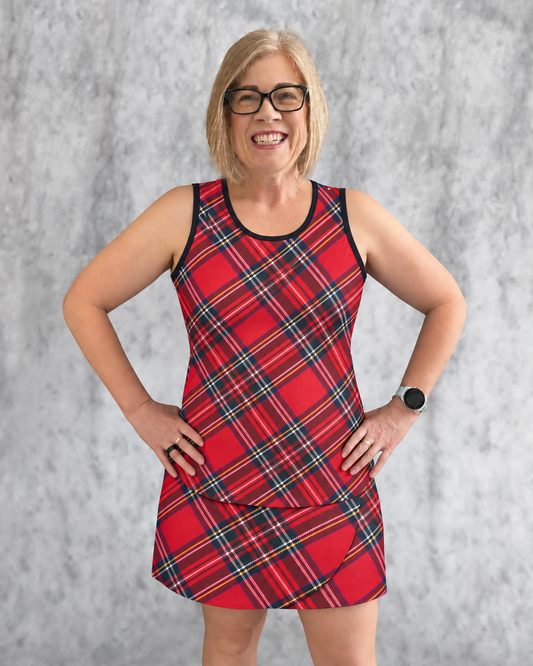 Good Day Tank - Red Plaid - Forhåndsbestilling: Sendes desember 2026