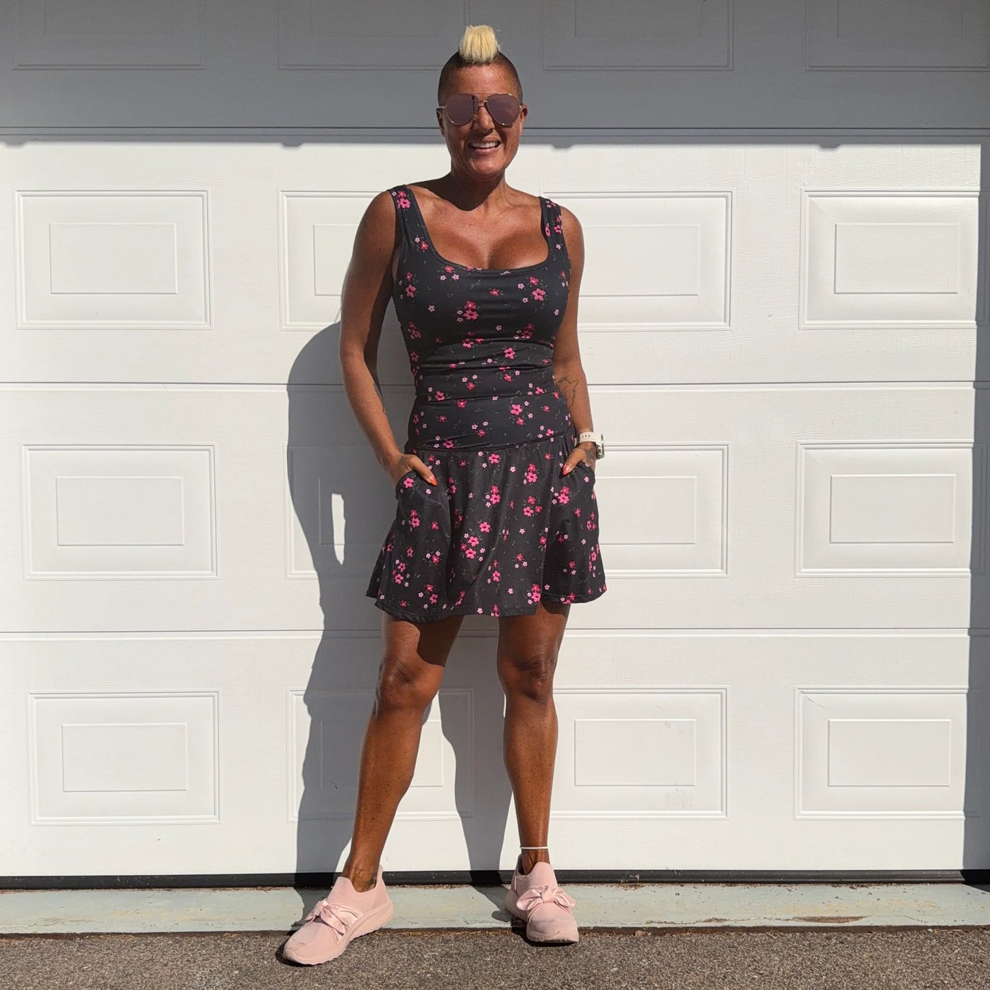 She Did Sports Bra yellow