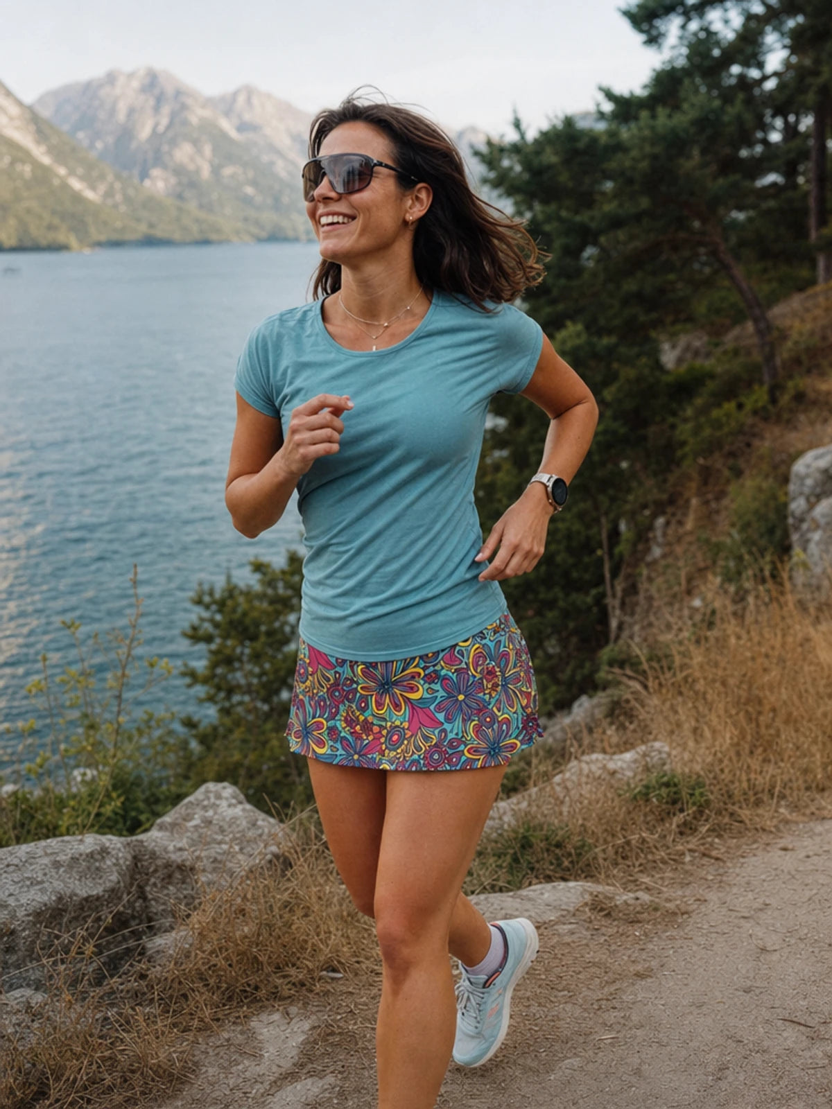 Gym Girl Skirt - Sugar Magnolia Aquafetti