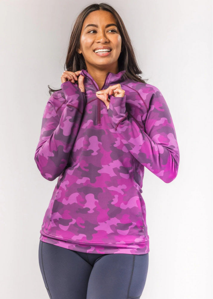 Tough Chick Top Cabernet Camo Print