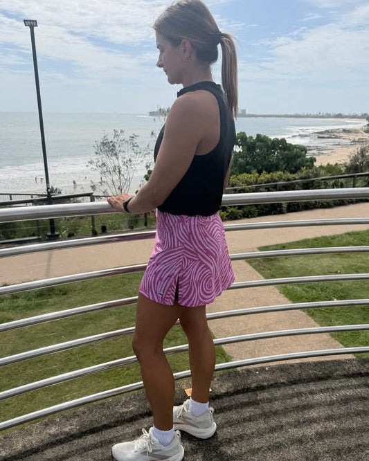 Gym Girl Skirt - Whirly Girl Pink Potion