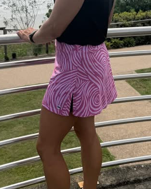 Gym Girl Skirt - Whirly Girl Pink Potion