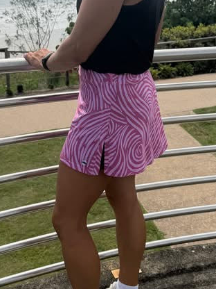 Gym Girl Skirt - Whirly Girl Pink Potion