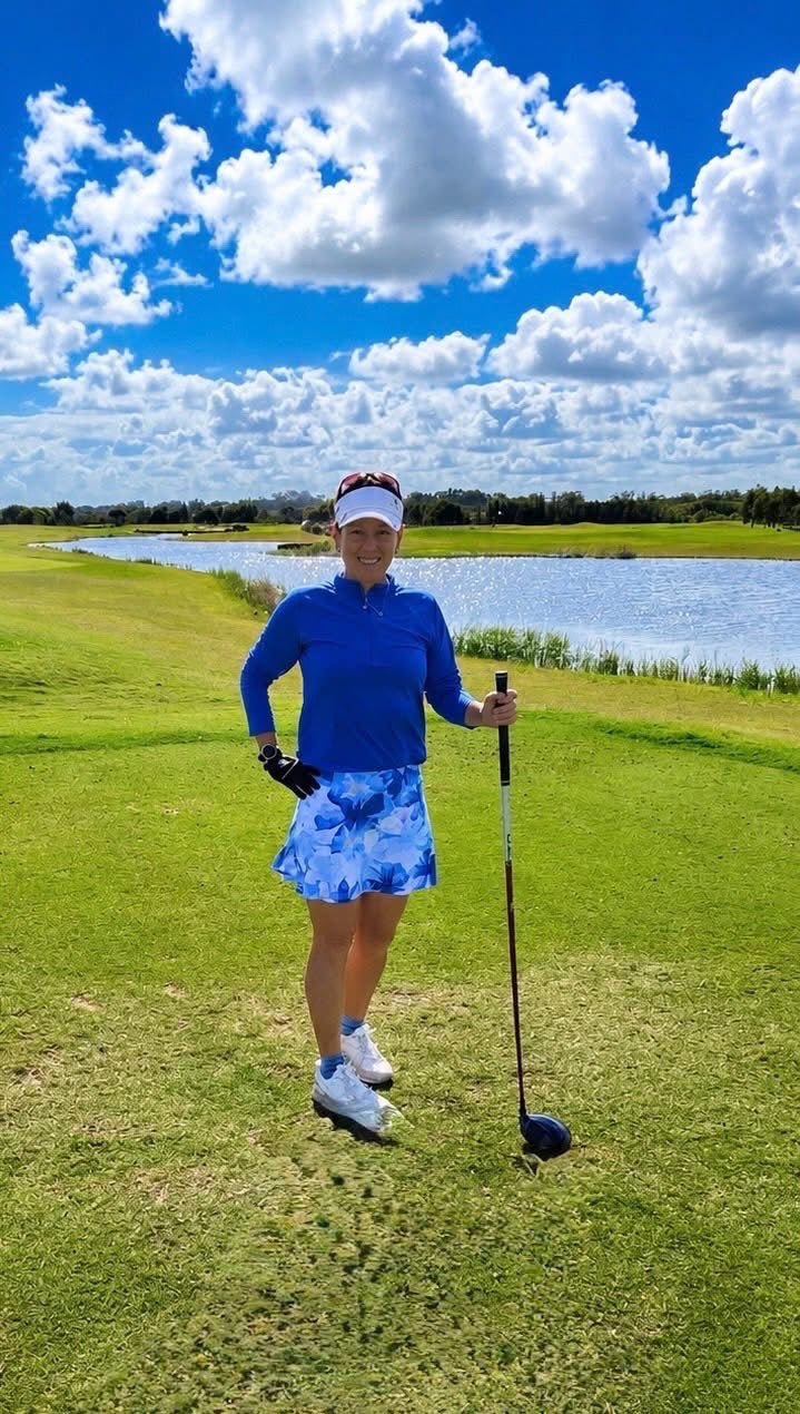Gym Girl Skirt - Blue Hawaii