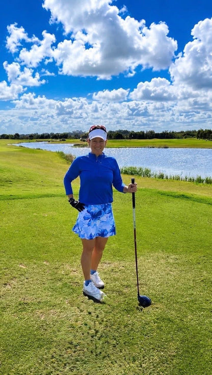 Gym Girl Skirt - Blue Hawaii