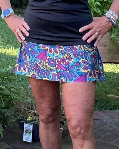 Gym Girl Skirt - Sugar Magnolia Aquafetti