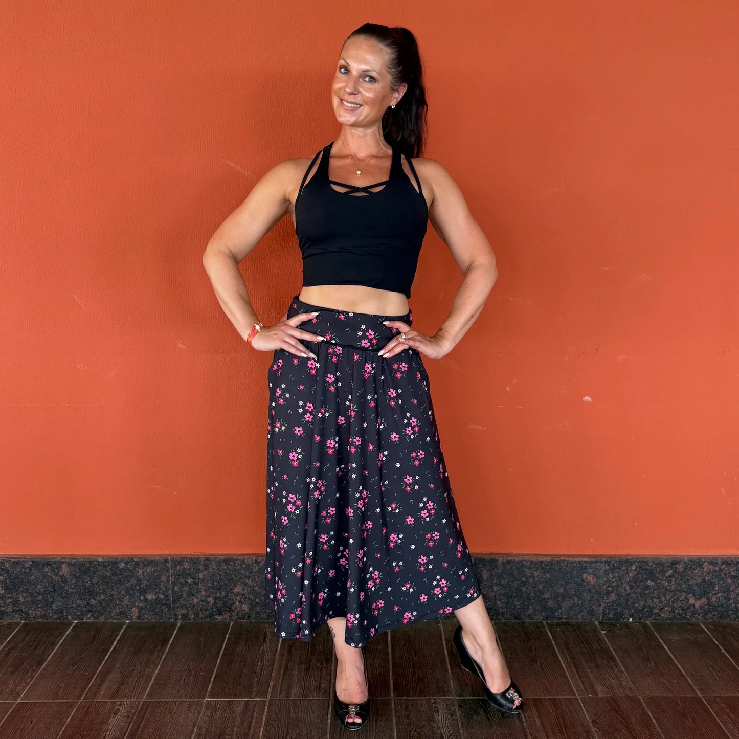 She Did langt skjørt - Ditsy - Forhåndsbestilling: Sendes august 2026