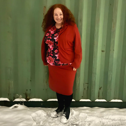 She Did tanktopp - Winery Floral - Forhåndsbestilling: Sendes august 2026
