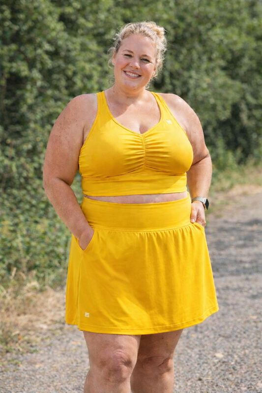 She Did Smart løpeskjørt gult