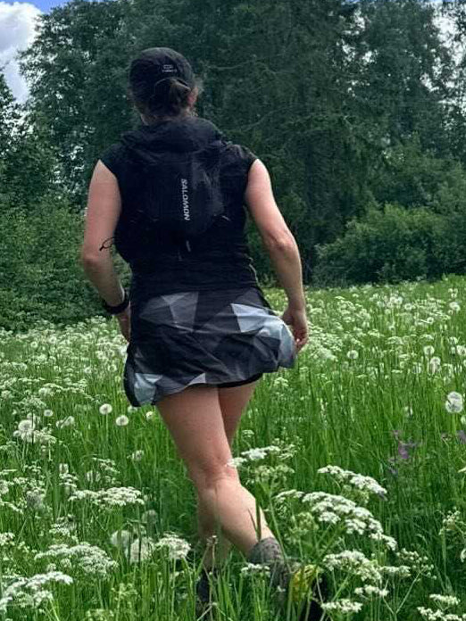 Gym Girl Skirt - Black Origami