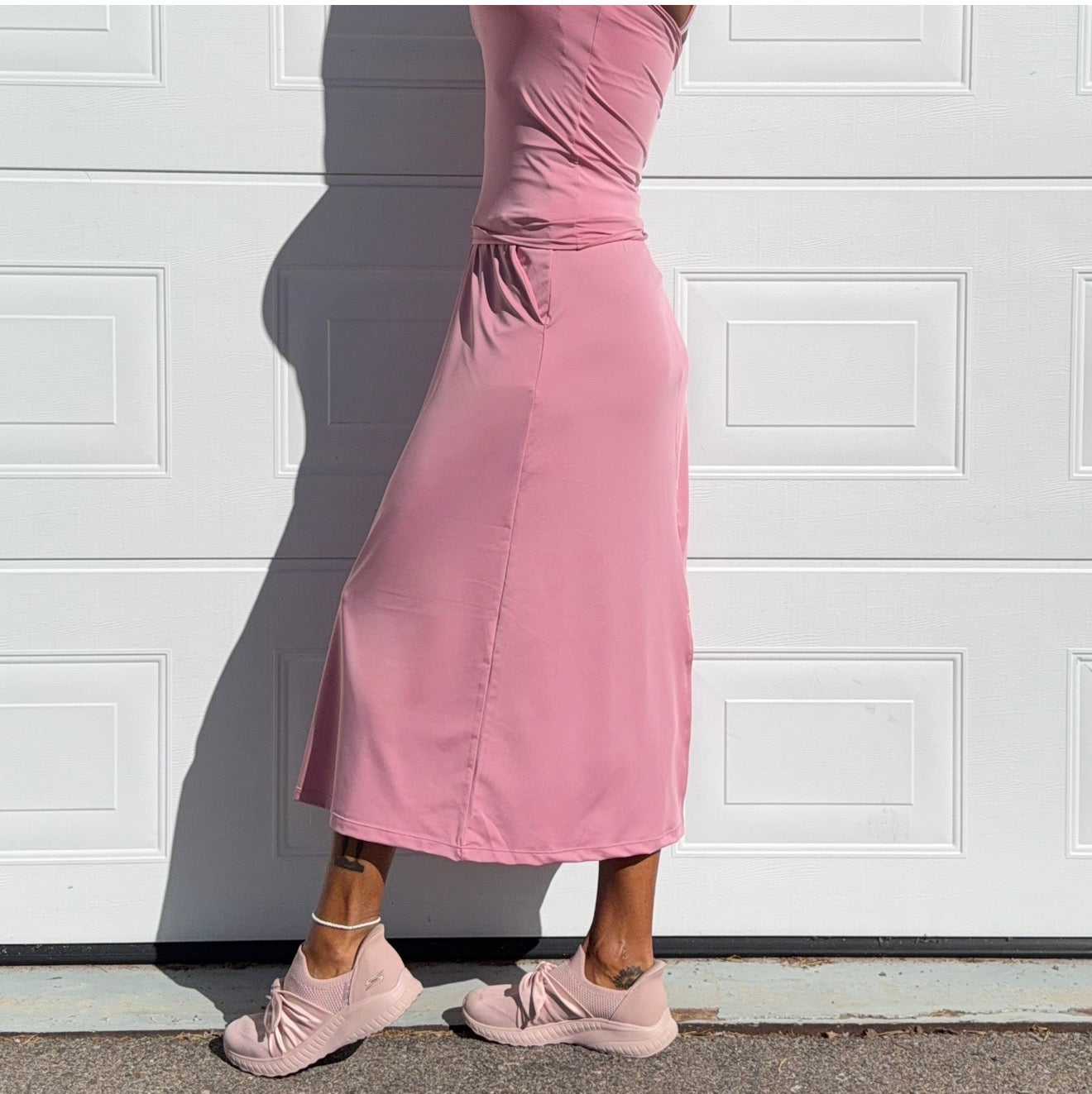She Did running skirt Latte