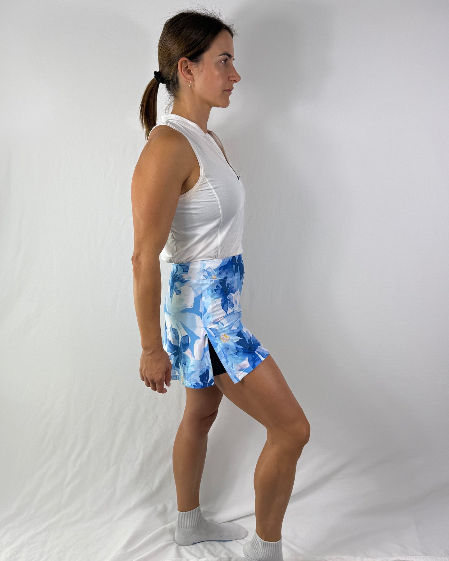 Gym Girl Skirt - Blue Hawaii