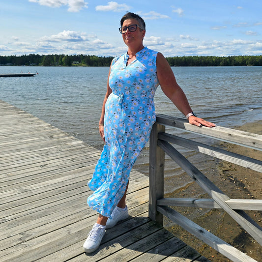 She Did Lang Lux Kjole