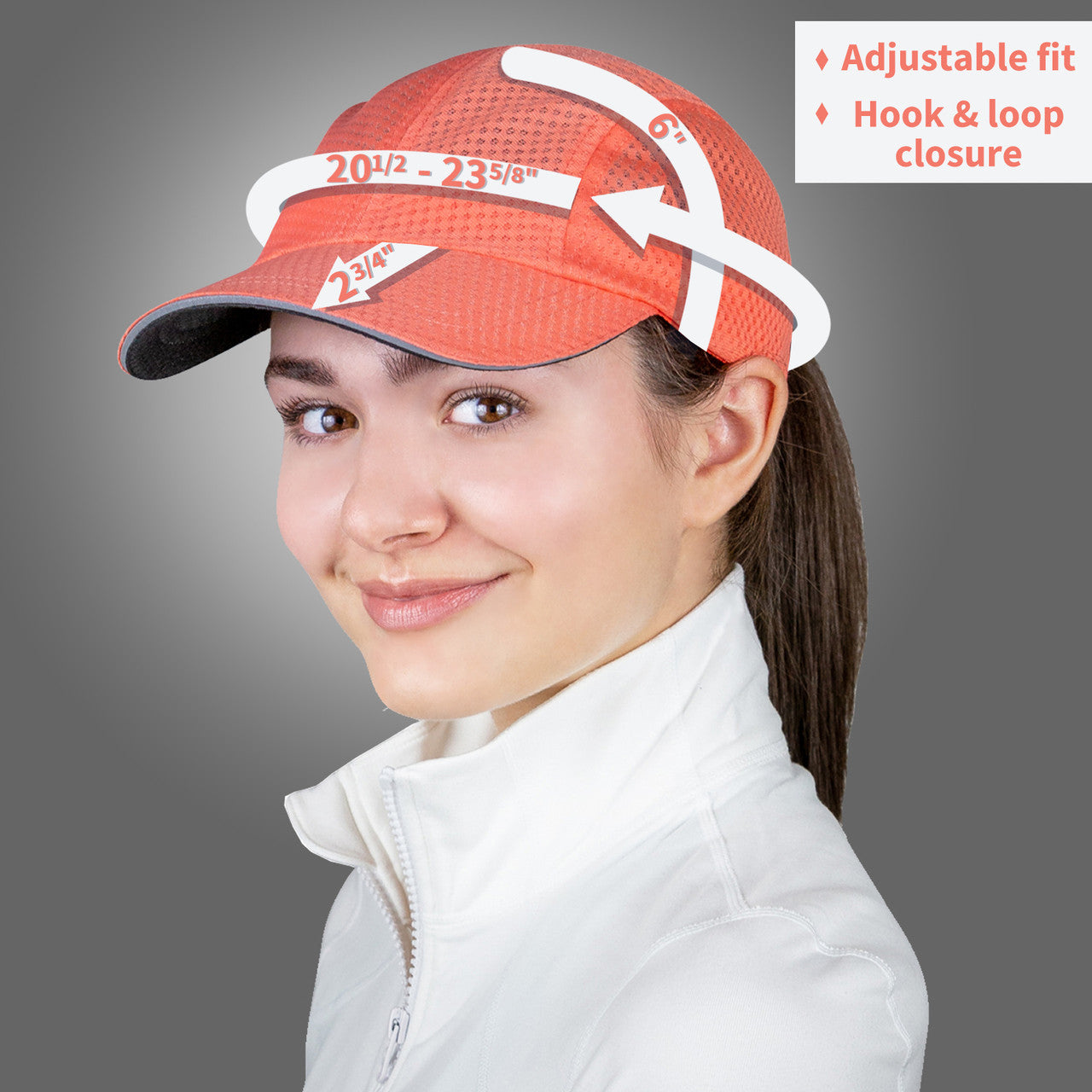 Race Day Cap dame - korall