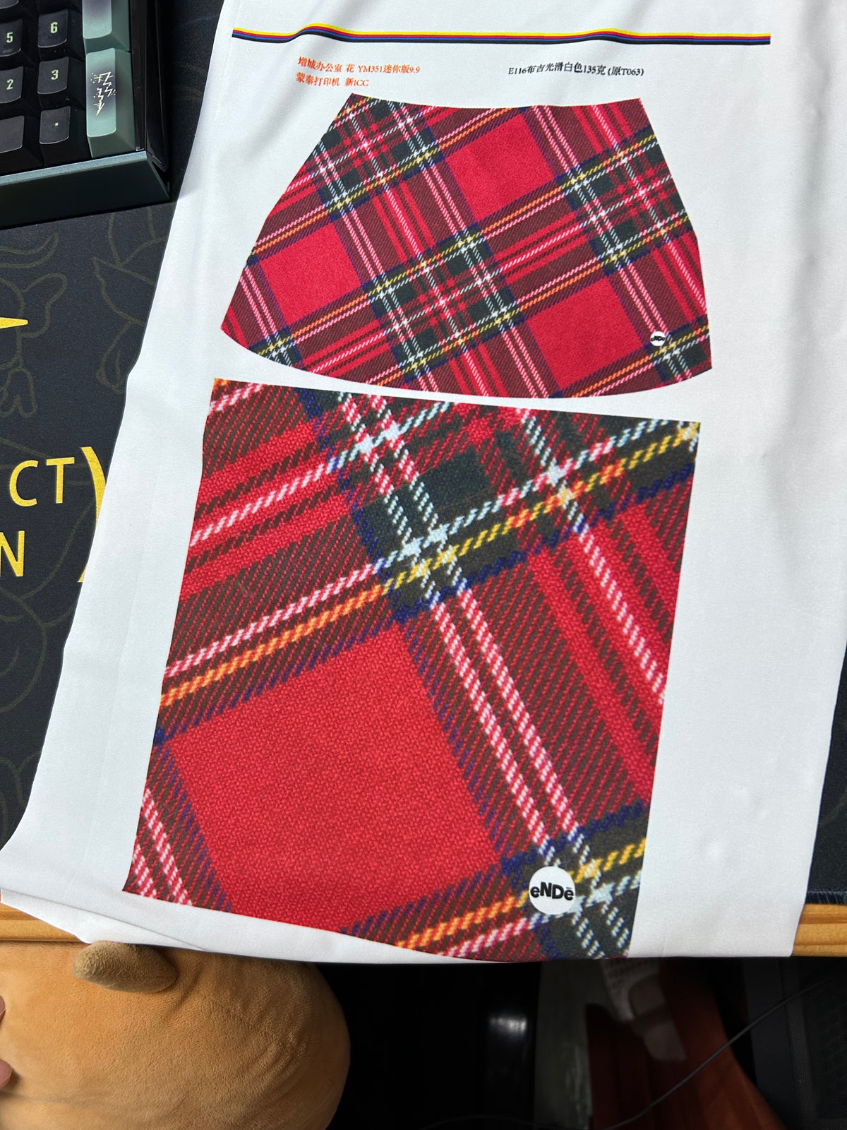 Gym Girl Skirt - Red Plaid - Forhåndsbestilling: Sendes desember 2026
