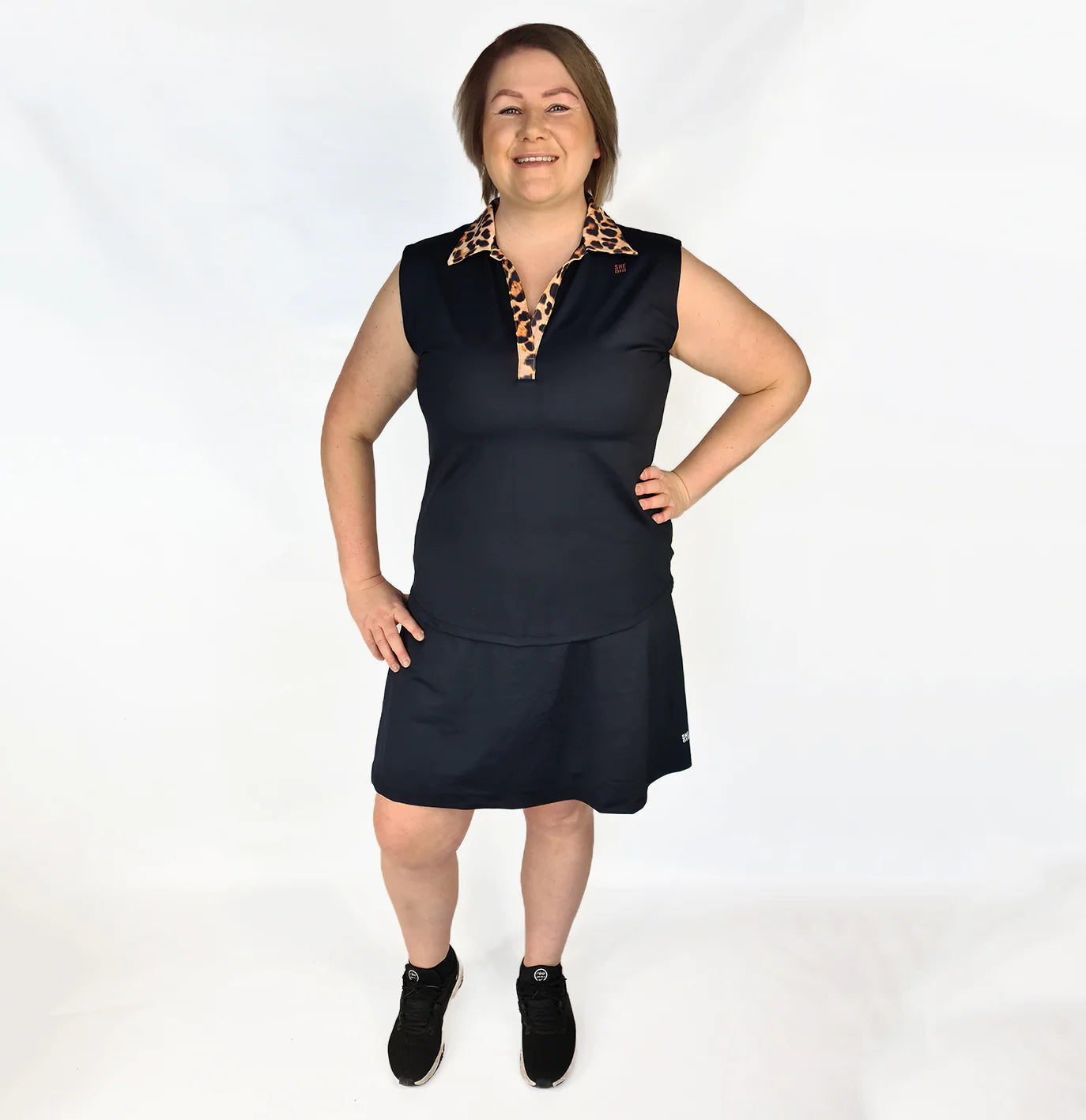 She Did Smart running skirt black