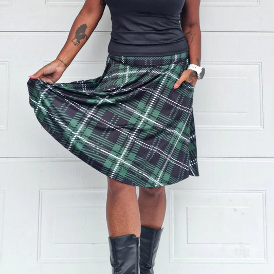 She Did golfskjørt grønn Tartan