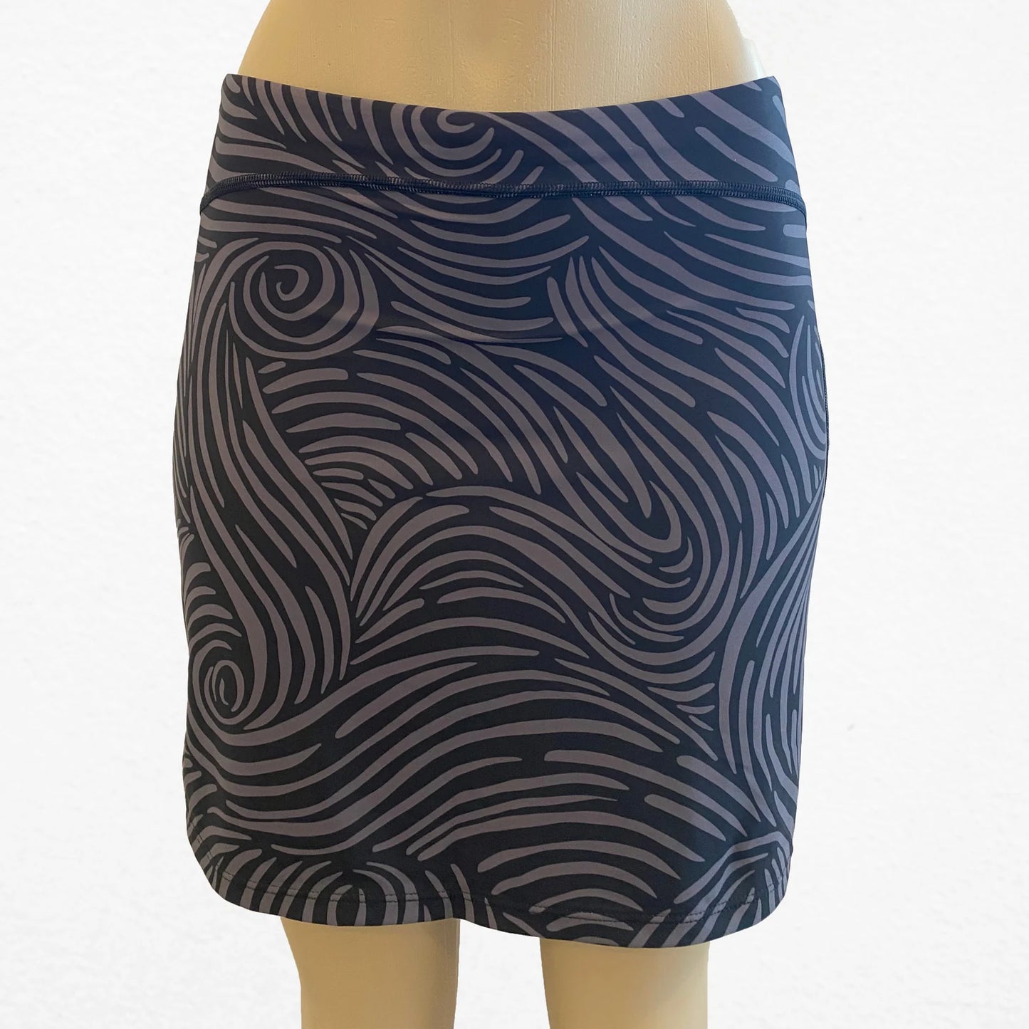 Happy Girl Skirt - Whirly Girl Shades of Black