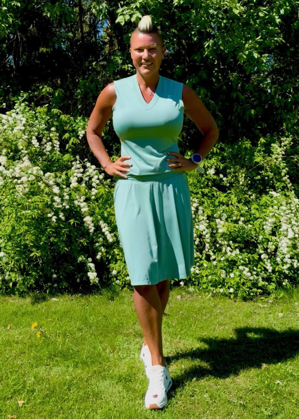 She Did V-tanktopp - Mint - Forhåndsbestilling: Sendes juni/juli 2026