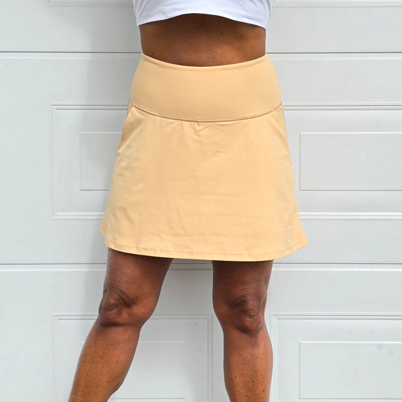 She Did running skirt Latte