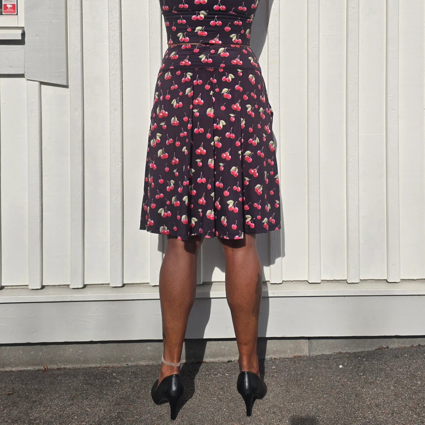She Did golf skirt beige Tartan