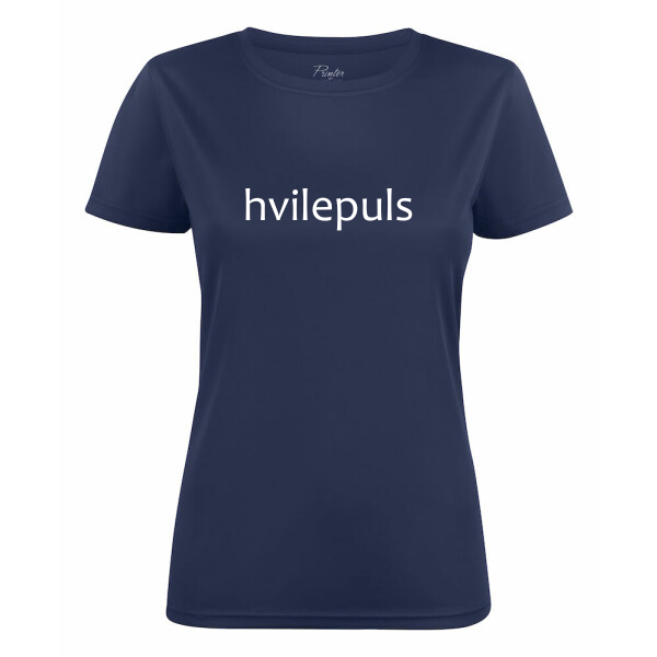T-shirt Resting Heart Rate Navy - women