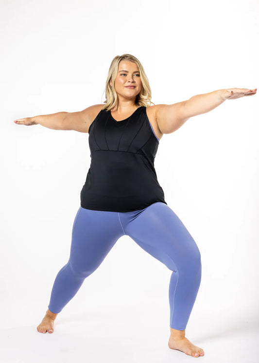 All-In High Rise Legging Denim - full length