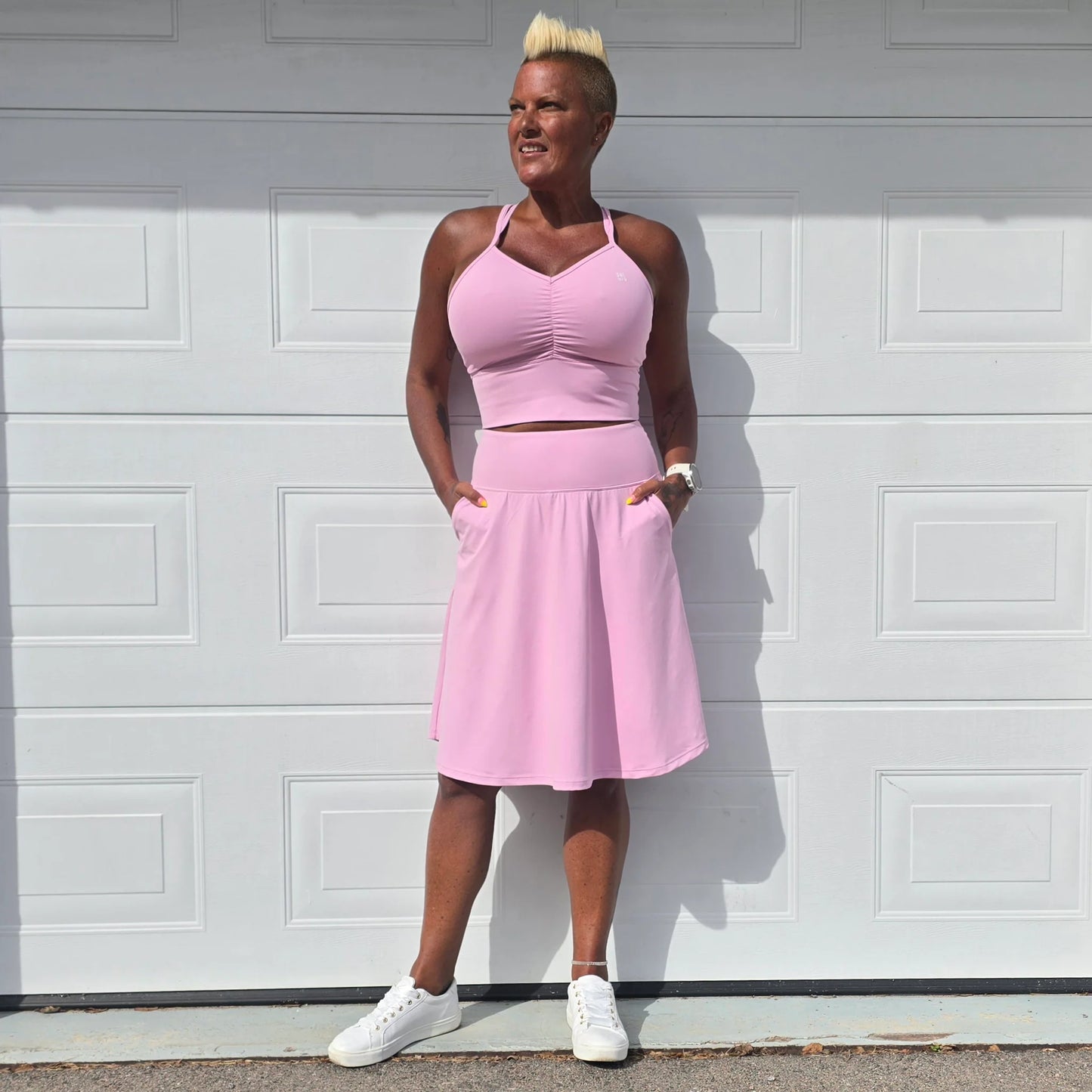 She Did golf skirt red
