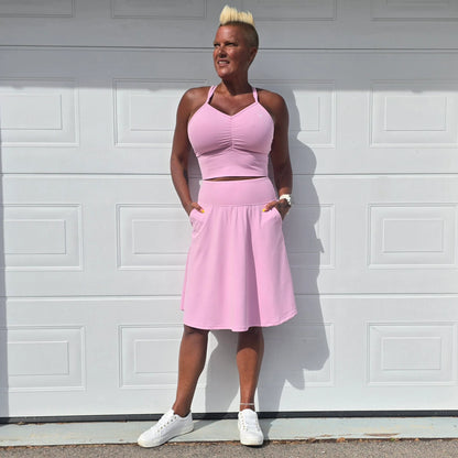 She Did golf skirt red