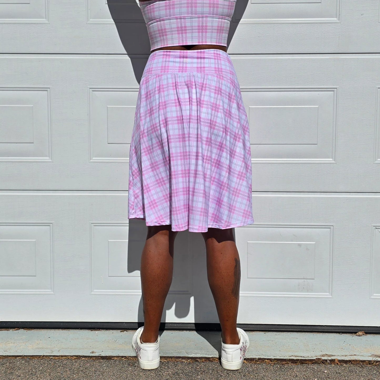 She Did golf skirt beige Tartan