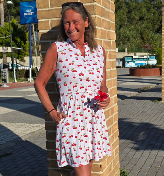 She Did golf skirt beige Tartan
